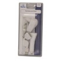Pack chargeur secteur & al cigare cordon rétrac/main libre pour iPhone 3/4 blanc