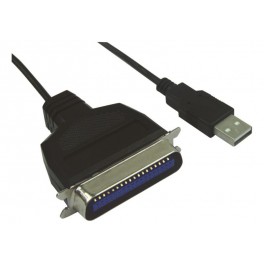 Cordon USB / Centro 36 mâle pour imprimante parrallèle IEEE1284 1.20m