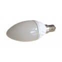 Lampe E14 Flamme LED 3 Watt 37x102mm blanc chaud 250 lumens