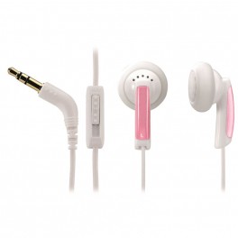 Ecouteurs stéreo couleurs pour baladeur MP3, GSM - câble1,20m, jack 3,5mm-WAYTEX