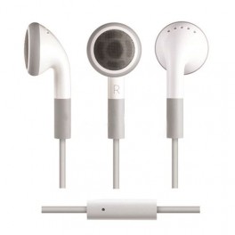 Kit piéton blanc main libre 2 oreillettes confort + micro  pour iPhone 3/4 WAYTE