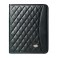 Conférencier élégance noir iPad/tablette 9,7" + bloc A5 et compartiments
