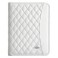 Conférencier élégance blanc iPad/tablette 9,7" + bloc A5 et compartiments