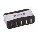 Hub USB 2.0 alimentation externe pose horizontale ou verticale 7 ports