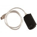 Adaptateur USB 2.0 pour Disque Dur 2.5 ou 3.5 IDE ou SATA livré alimentation