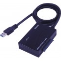 Adaptateur USB 3.0 pour Disque Dur 2.5 ou 3.5 SATA livré avec alimentation