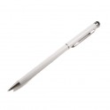 Stylo Duo Touch Pad  et stylo bille laqué blanc