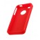 Protection silicone rigide rouge pour iPhone 4 4S STK IP4TPURD