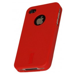 Protection silicone rigide rouge pour iPhone 4 4S STK IP4TPURD