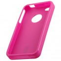 Coque silicone rigide rose pour iPhone 4/4S Stk IP4TPUPK