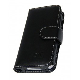 Housse de protection noir fermet horizontal magnet pour iPhone 4 4S IPKEXVBLK