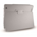 Etui / support en cuir synthétique pour iPad 2 à 4 blanc