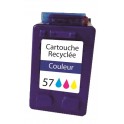 Pack cartouches recyclée pour HP 57 C6657A 3 couleurs C/M/Y 17ml