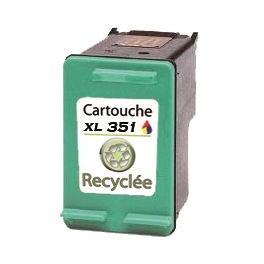 Cartouche recyclée pour HP n°351XL encre 3 couleurs 21ml