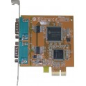 Carte PCI Express 1x 2 ports série Sunix 5437A
