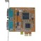 Carte  PCI Express 1x 2 ports série Sunix 5437A