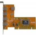 Carte PCI 4 ports USB 2.0 + 1 interne Sunix 4212V