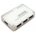Hub 4 ports USB 3,0 Super speed 5 Gbps avec alimentation