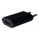 Chargeur USB sur prise secteur ultra compact 1A noir VRAC