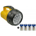 Lampe torche puissante 16 LEDS avec 4 piles LR20