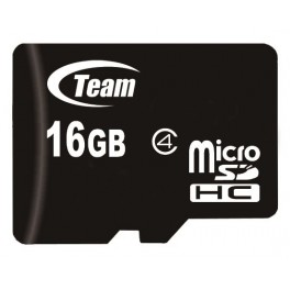Carte mémoire Micro SDHC class4 16 Go avec adaptateur Team Group