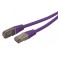 Cordon réseau RJ45 Cat. 6 100% cuivre blindé FTP violet 10.00 m