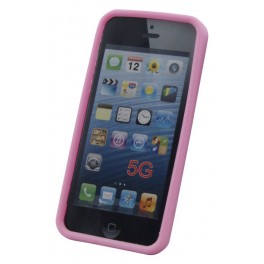 Housse silicone pour iPhone 5 rose