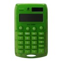 Calculatrice de poche 8 chiffres solaire/pile Rebell Starlet verte