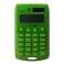 Calculatrice de poche Vert 8 chiffres solaire/pile REBELL STARLET