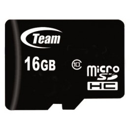 Carte mémoire microSDHC 16 Go Class10 avec adaptateur Team Group