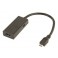 Adaptateur MHL Micro USB mâle / HDMI femelle cordon 0.20m Blister Waytex