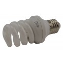 Lampe E27 courte spiralé  Fluo compact 12.5W (60W) Blanc chaud marque HQ