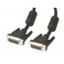 Cordon écran DVI-D Dual Link 24+1 M/M avec ferrites 10.00m Sachet