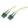 Jarretière optique monomode OS2 9/125 duplex Zipp jaune SC-APC/SC-APC 5.00m