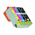 Pack cartouches compatible pour Epson 26XL 1 BK XL 25ml+1 BK/C/M/Y 15ml