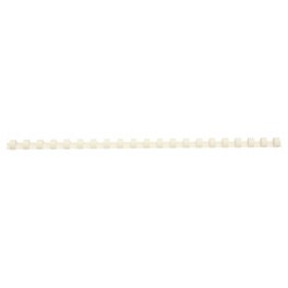 Anneaux plastique blanc 20mm, 21 boucles, 30cm pour 140 feuilles boîte de 100