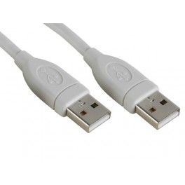 Cordon USB 2.0 A/A mâle-mâle 1.80m beige