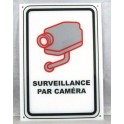 Panneau de signalisation de vidéo surveillance en plexi